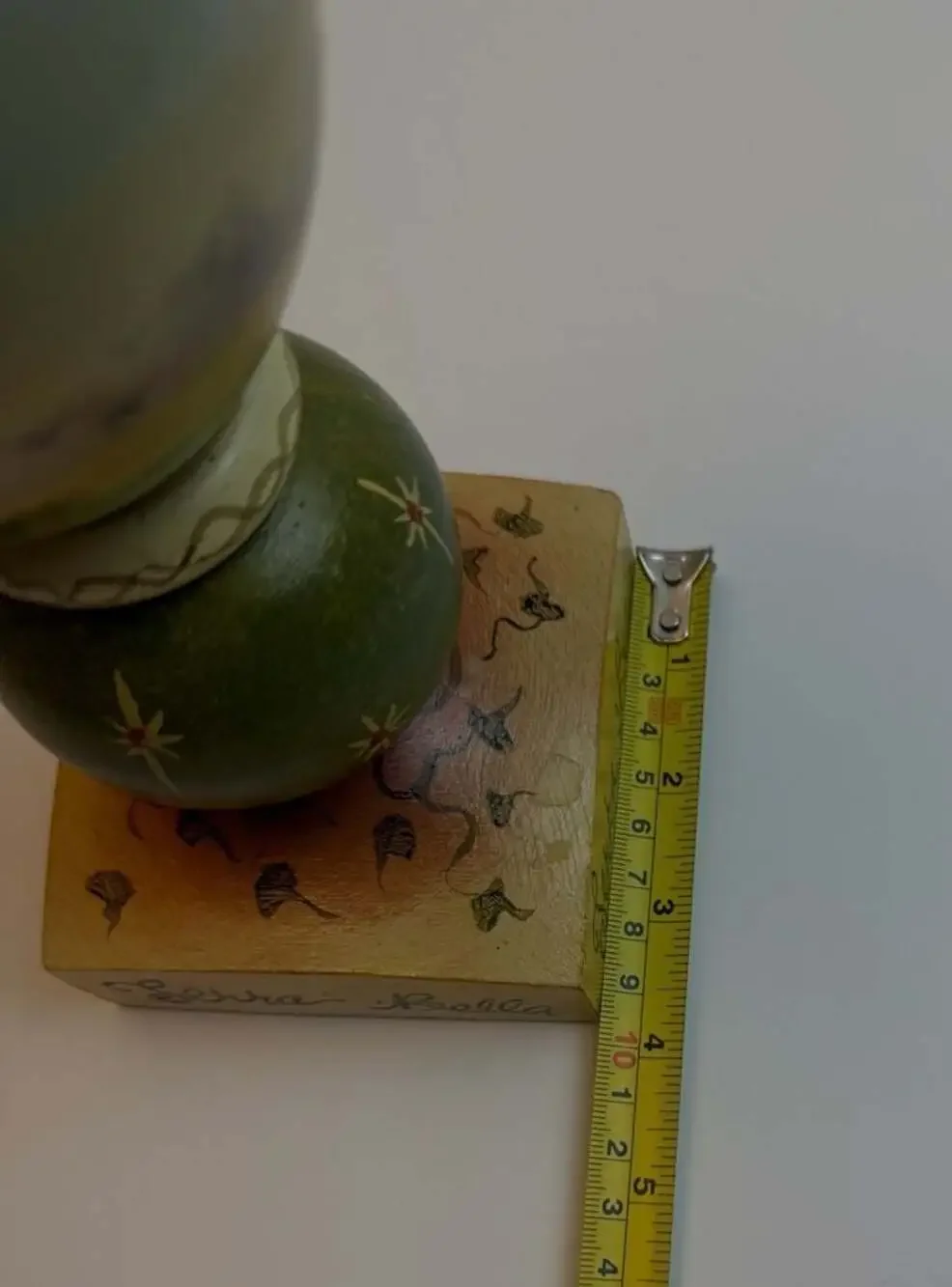 Gracey Knight Ltd Serra Bella Hand Painted Wooden Candlestick Holder